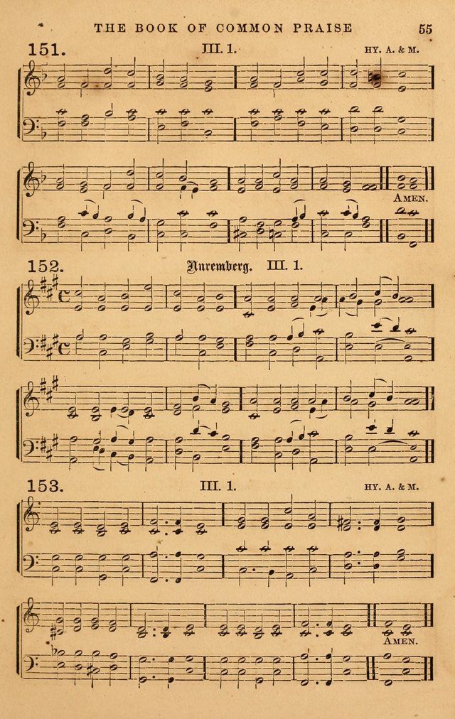 The Book of Common Praise: with music for the  Book of Common Prayer; for use in congregations and Sunday schools (Ed. B) page 57