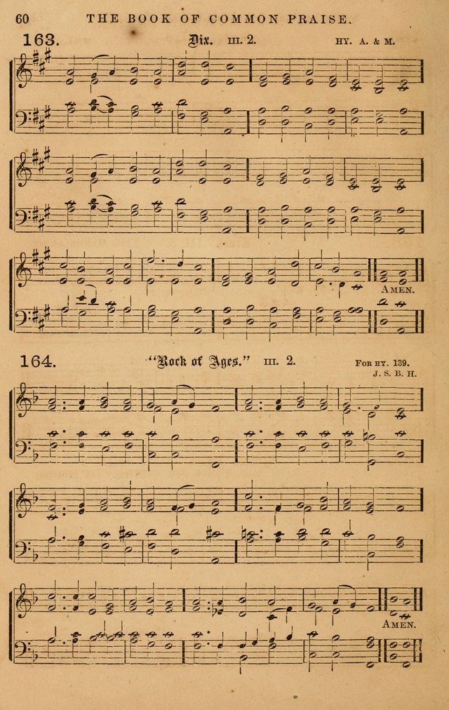 The Book of Common Praise: with music for the  Book of Common Prayer; for use in congregations and Sunday schools (Ed. B) page 62