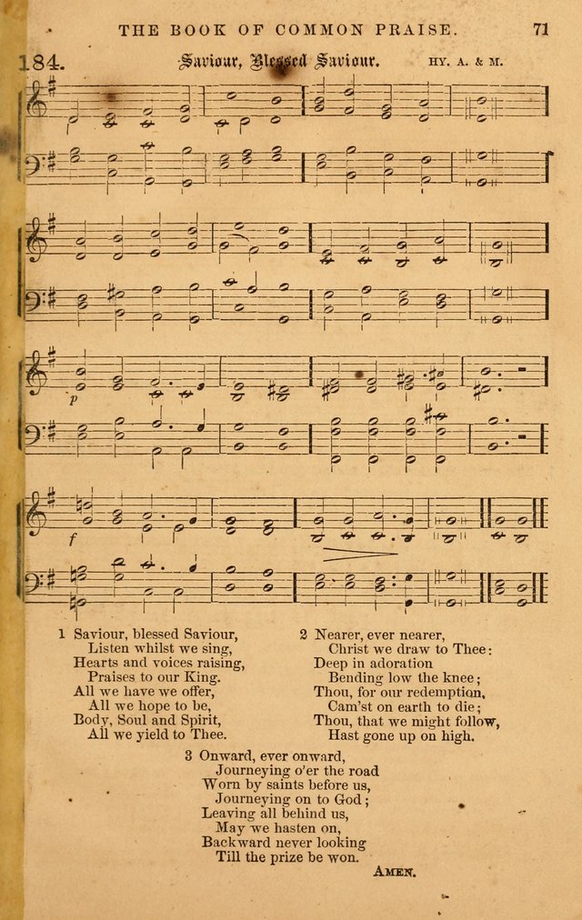 The Book of Common Praise: with music for the  Book of Common Prayer; for use in congregations and Sunday schools (Ed. B) page 73