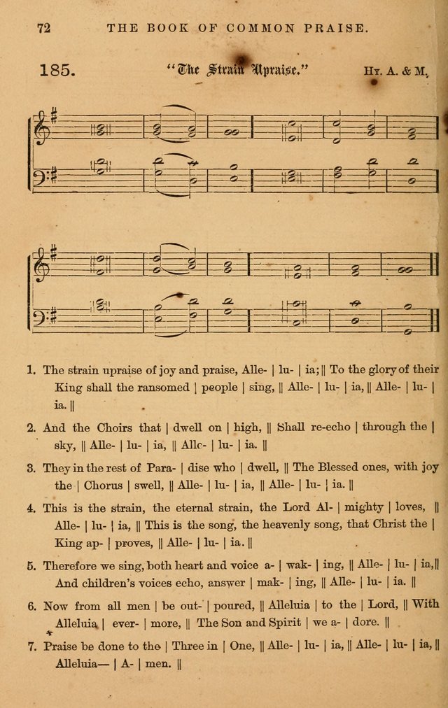 The Book of Common Praise: with music for the  Book of Common Prayer; for use in congregations and Sunday schools (Ed. B) page 74