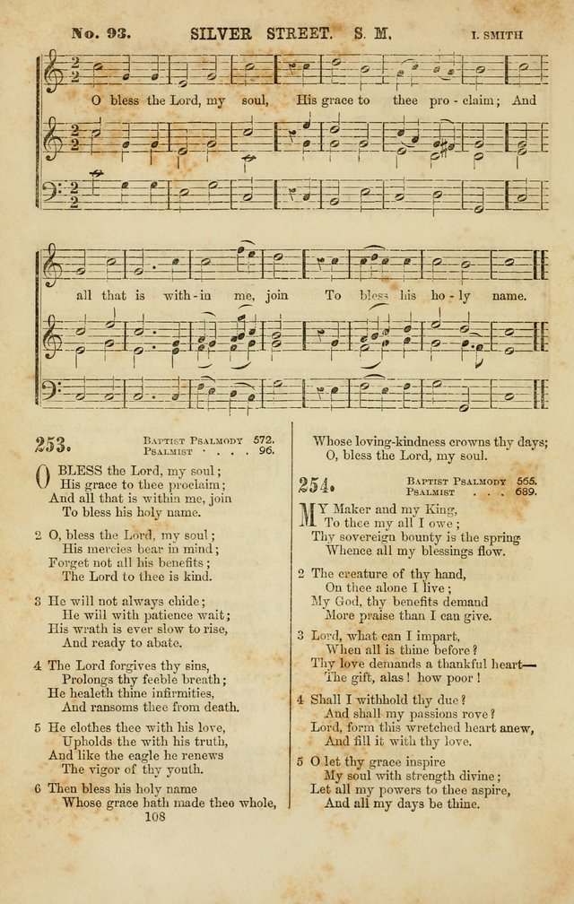 Baptist Chorals: a tune and hymn book designed to promote general congregational singing; containing one hundred and sixty four tunes adapted to about four hundred choice hymns  page 115