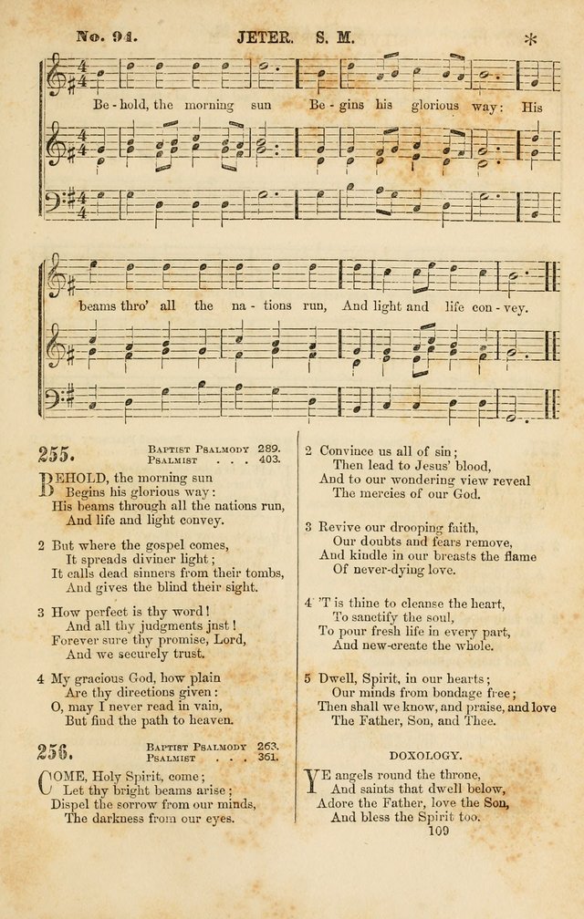 Baptist Chorals: a tune and hymn book designed to promote general congregational singing; containing one hundred and sixty four tunes adapted to about four hundred choice hymns  page 116