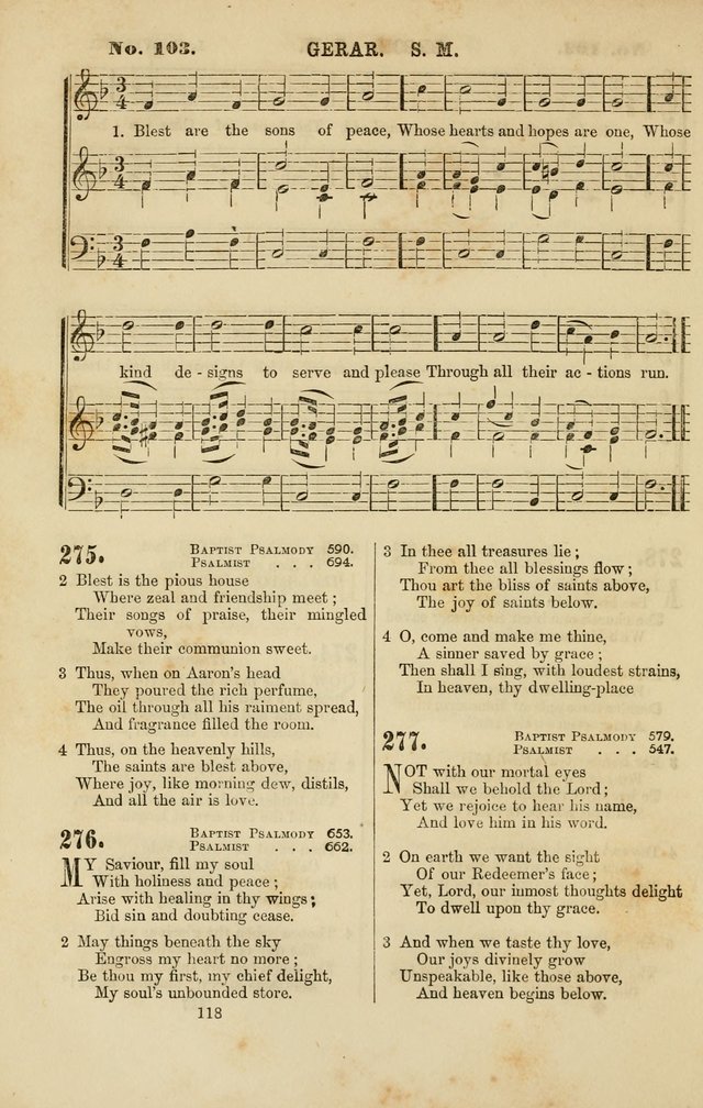 Baptist Chorals: a tune and hymn book designed to promote general congregational singing; containing one hundred and sixty four tunes adapted to about four hundred choice hymns  page 125