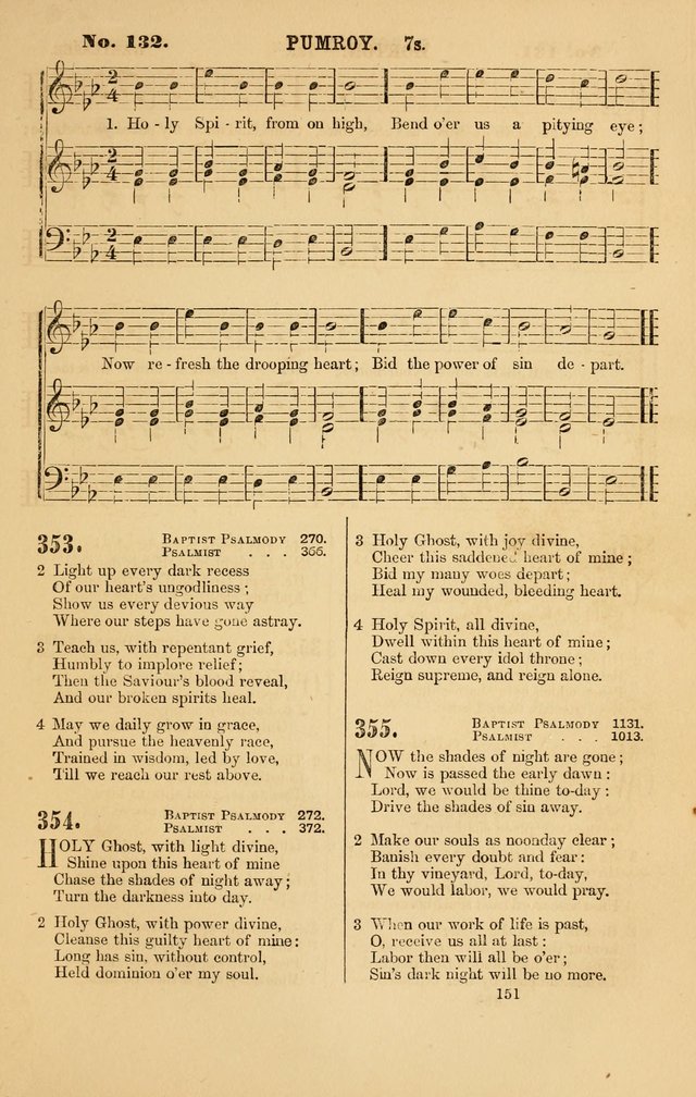 Baptist Chorals: a tune and hymn book designed to promote general congregational singing; containing one hundred and sixty four tunes adapted to about four hundred choice hymns  page 158