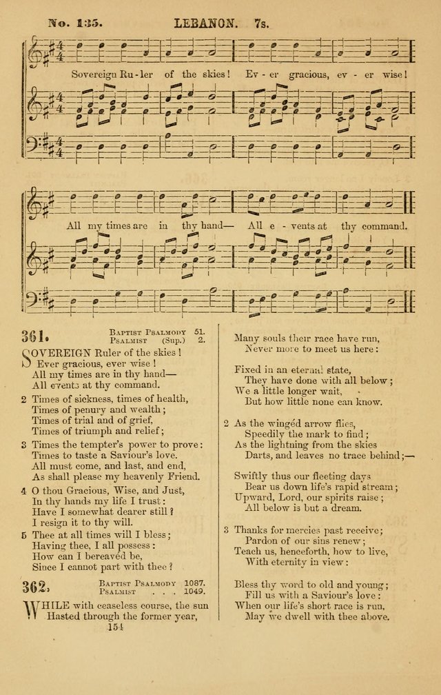 Baptist Chorals: a tune and hymn book designed to promote general congregational singing; containing one hundred and sixty four tunes adapted to about four hundred choice hymns  page 161