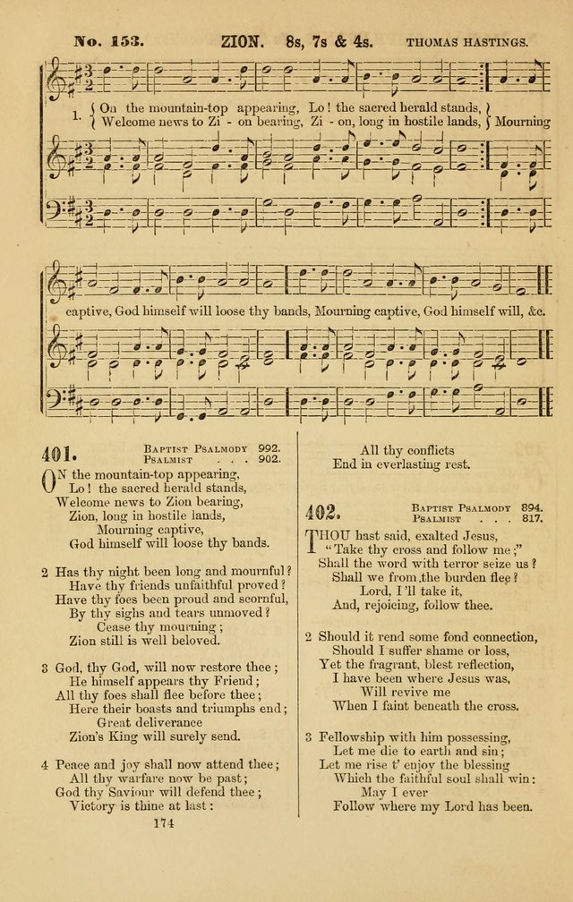 Baptist Chorals: a tune and hymn book designed to promote general congregational singing; containing one hundred and sixty four tunes adapted to about four hundred choice hymns  page 181