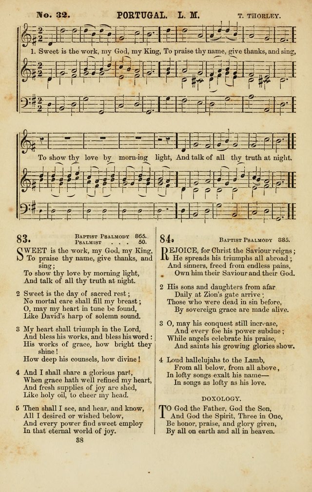 Baptist Chorals: a tune and hymn book designed to promote general congregational singing; containing one hundred and sixty four tunes adapted to about four hundred choice hymns  page 45