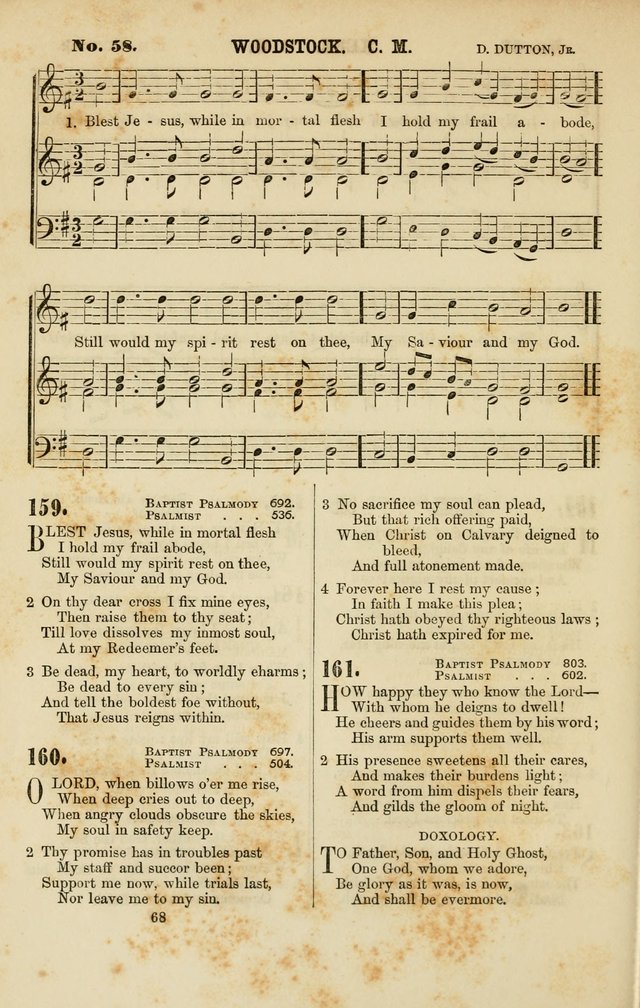 Baptist Chorals: a tune and hymn book designed to promote general congregational singing; containing one hundred and sixty four tunes adapted to about four hundred choice hymns  page 75