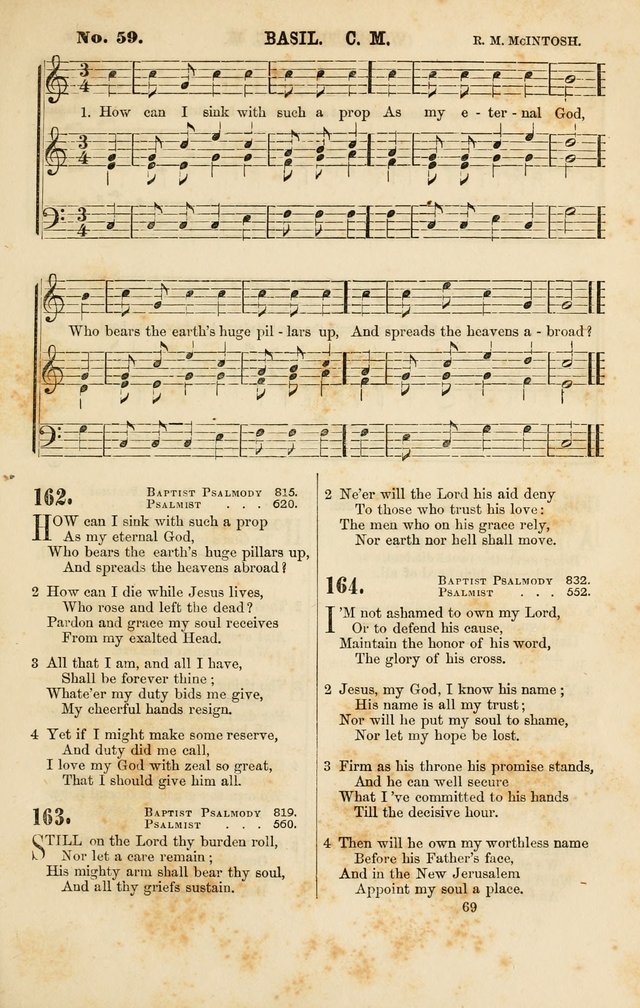 Baptist Chorals: a tune and hymn book designed to promote general congregational singing; containing one hundred and sixty four tunes adapted to about four hundred choice hymns  page 76