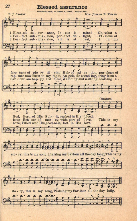 Bethany Hymns: A compilation of Choice Songs and Hymns page 27