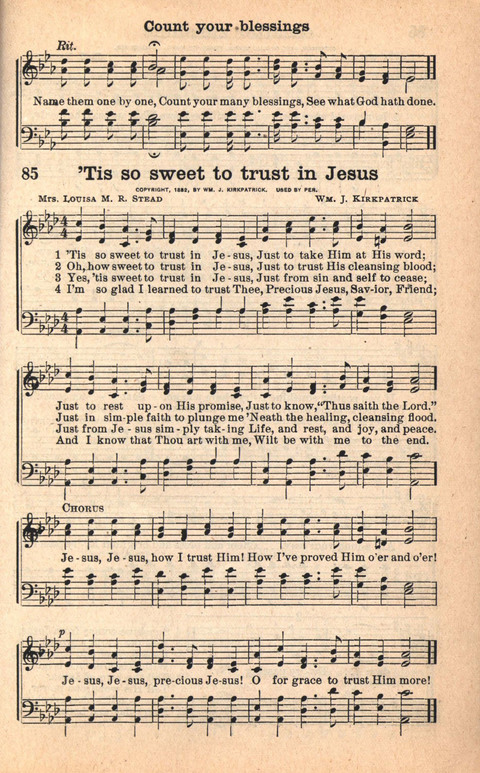 Bethany Hymns: A compilation of Choice Songs and Hymns page 85