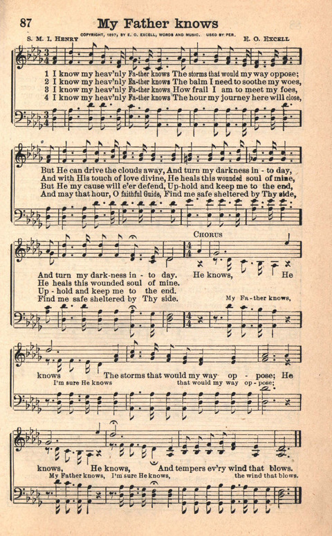 Bethany Hymns: A compilation of Choice Songs and Hymns page 87