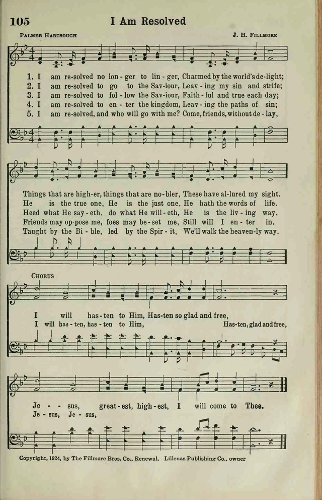 The Broadman Hymnal page 103