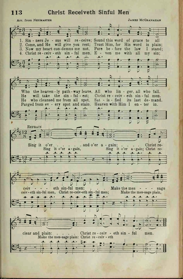 The Broadman Hymnal page 111