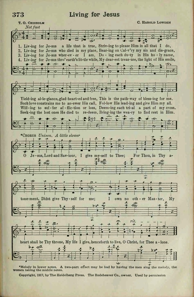 The Broadman Hymnal page 307