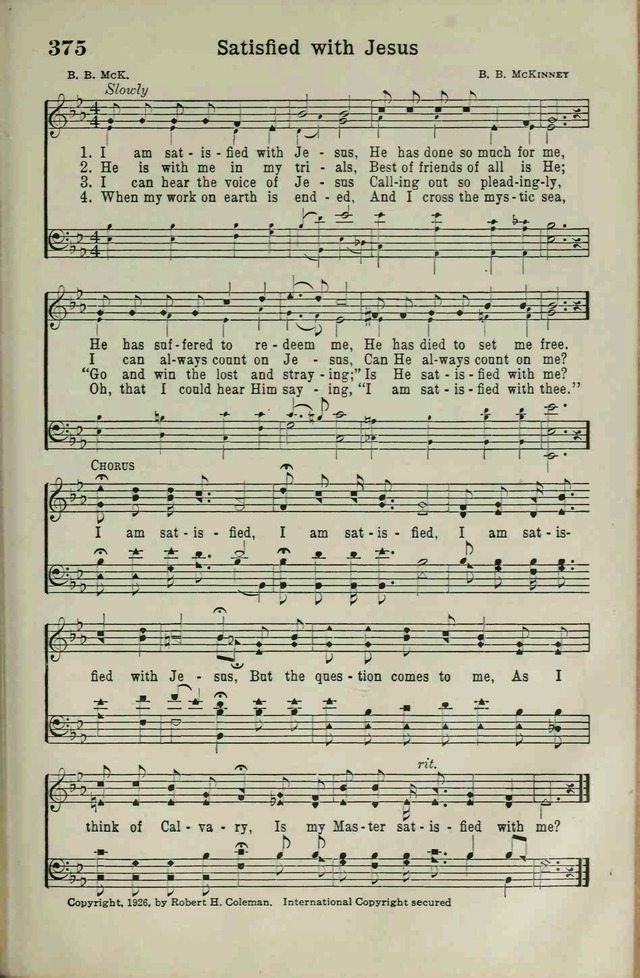 The Broadman Hymnal page 309