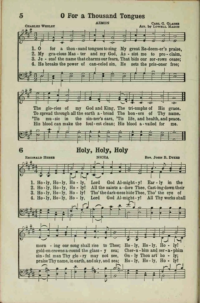 The Broadman Hymnal page 4