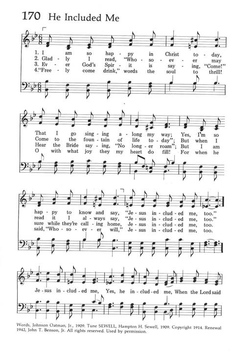 Baptist Hymnal (1975 ed) page 160