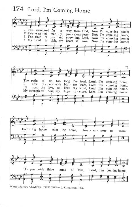 Baptist Hymnal (1975 ed) page 164
