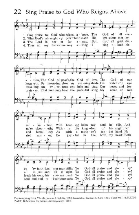 Baptist Hymnal (1975 ed) page 20