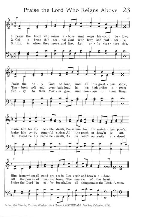 Baptist Hymnal (1975 ed) page 21