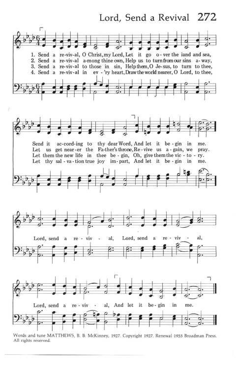 Baptist Hymnal (1975 ed) page 257