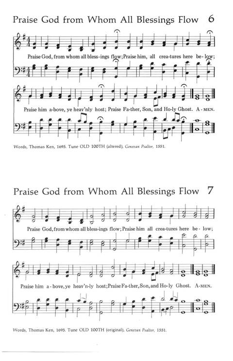Baptist Hymnal (1975 ed) page 5