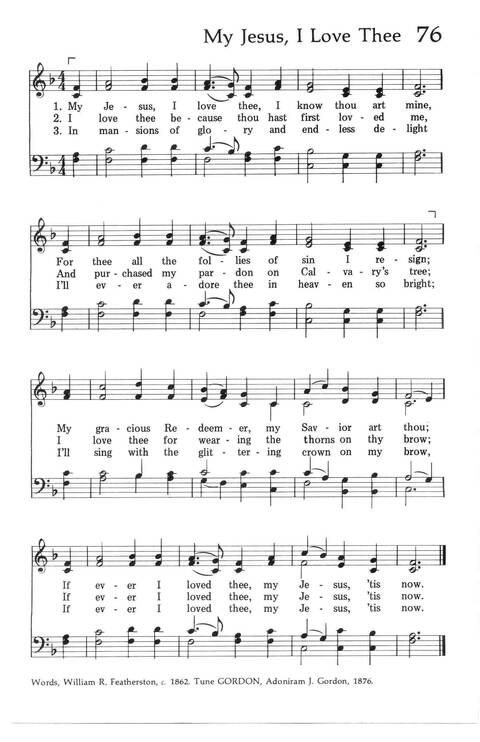 Baptist Hymnal (1975 ed) page 71