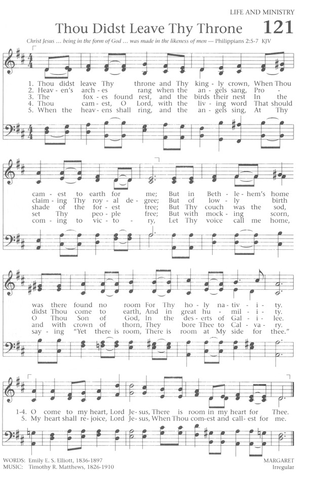 Baptist Hymnal 1991 page 107