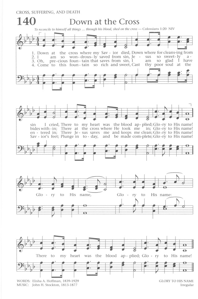 Baptist Hymnal 1991 page 124