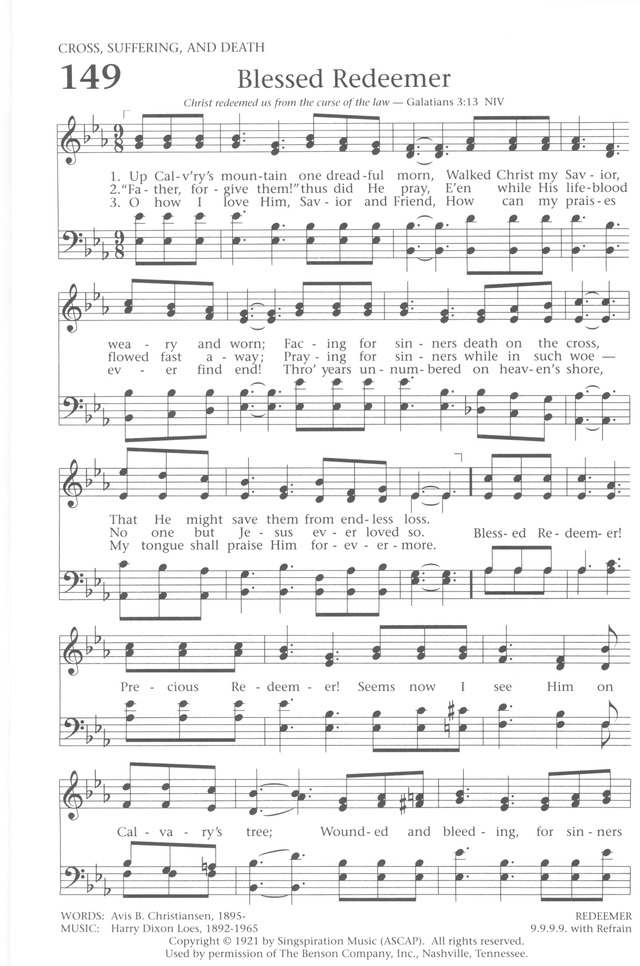 Baptist Hymnal 1991 page 132