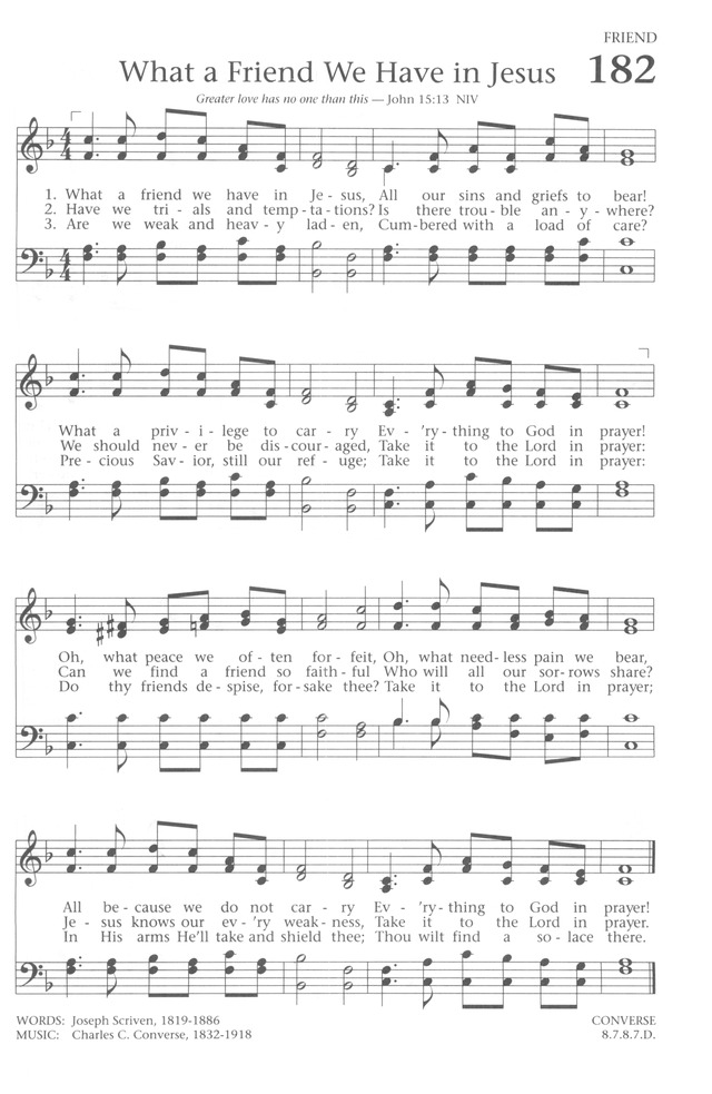 Baptist Hymnal 1991 page 163