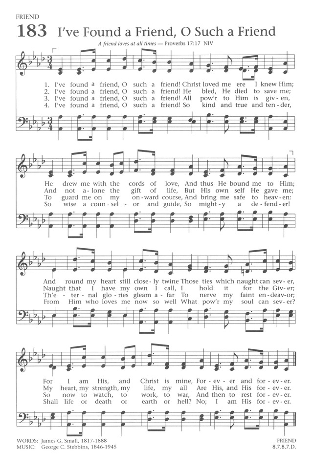 Baptist Hymnal 1991 page 164