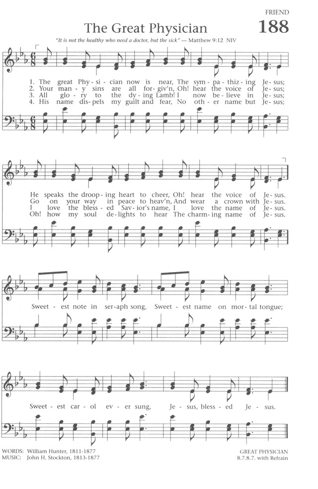 Baptist Hymnal 1991 page 169