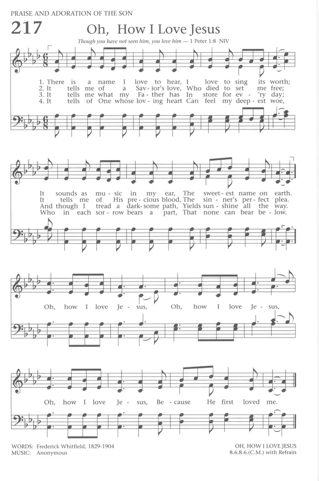 Baptist Hymnal 1991 page 198