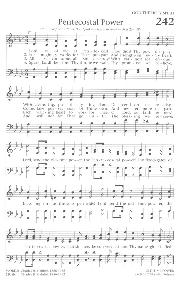 Baptist Hymnal 1991 page 219