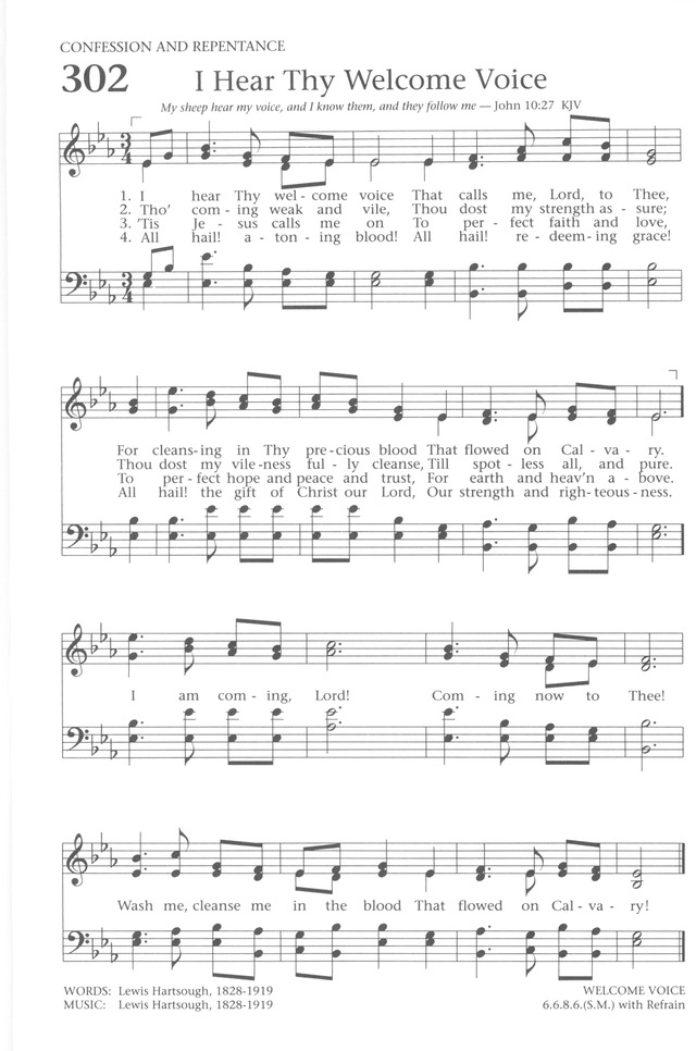 Baptist Hymnal 1991 page 268