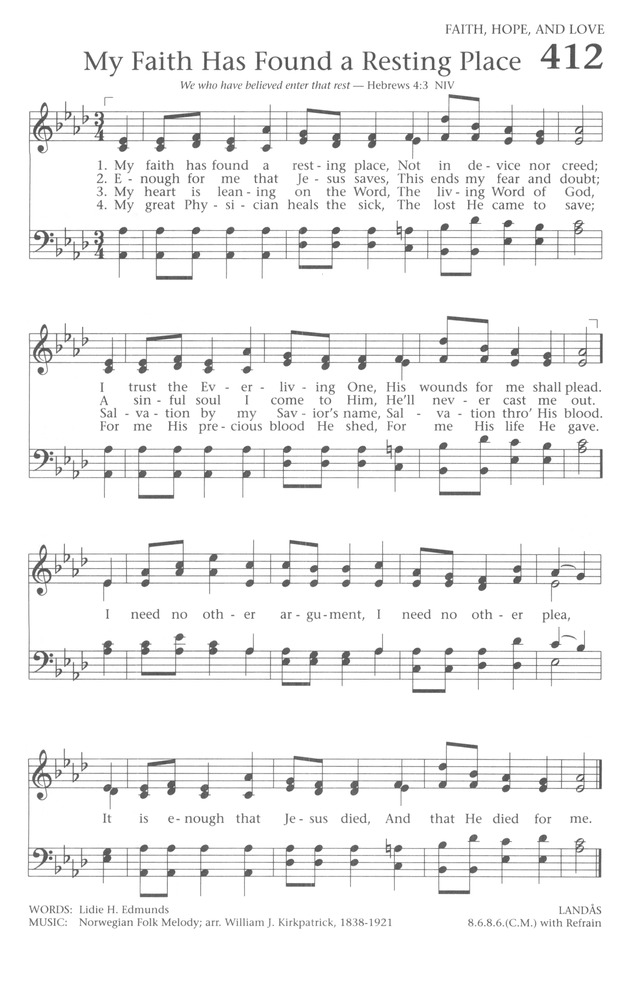 Baptist Hymnal 1991 page 363