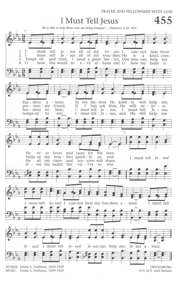 Baptist Hymnal 1991 page 405