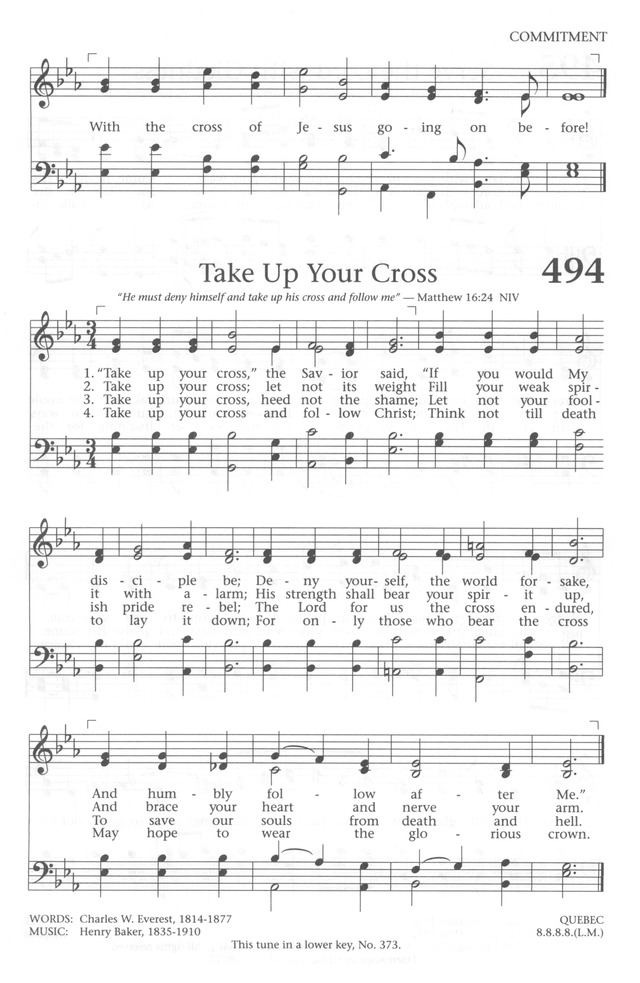 Baptist Hymnal 1991 page 439