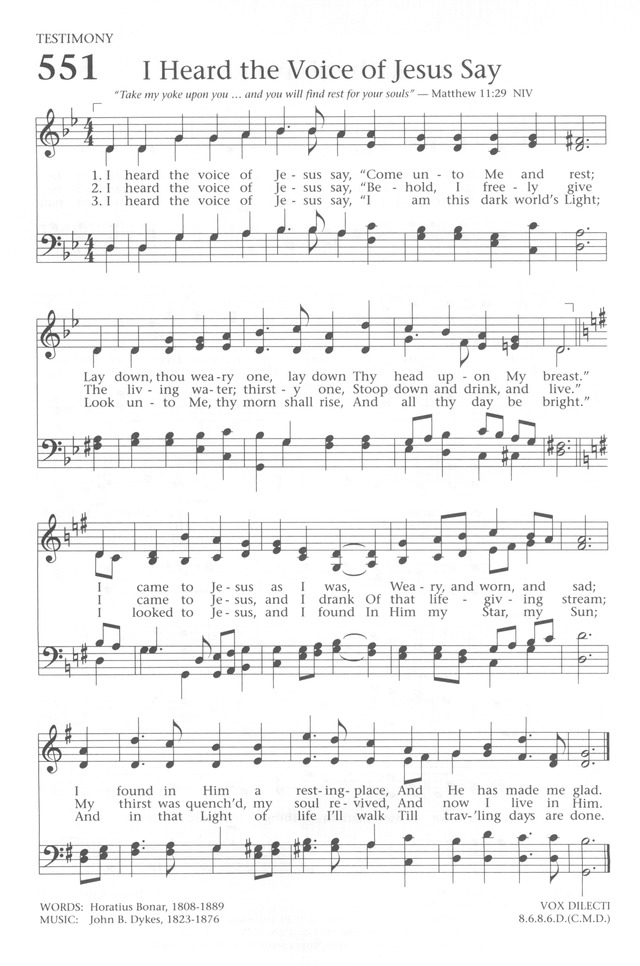 Baptist Hymnal 1991 page 492