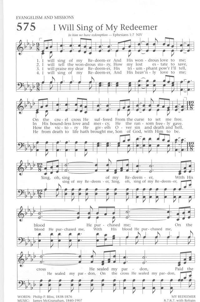 Baptist Hymnal 1991 page 514