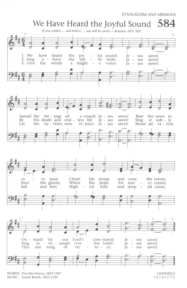 Baptist Hymnal 1991 page 523