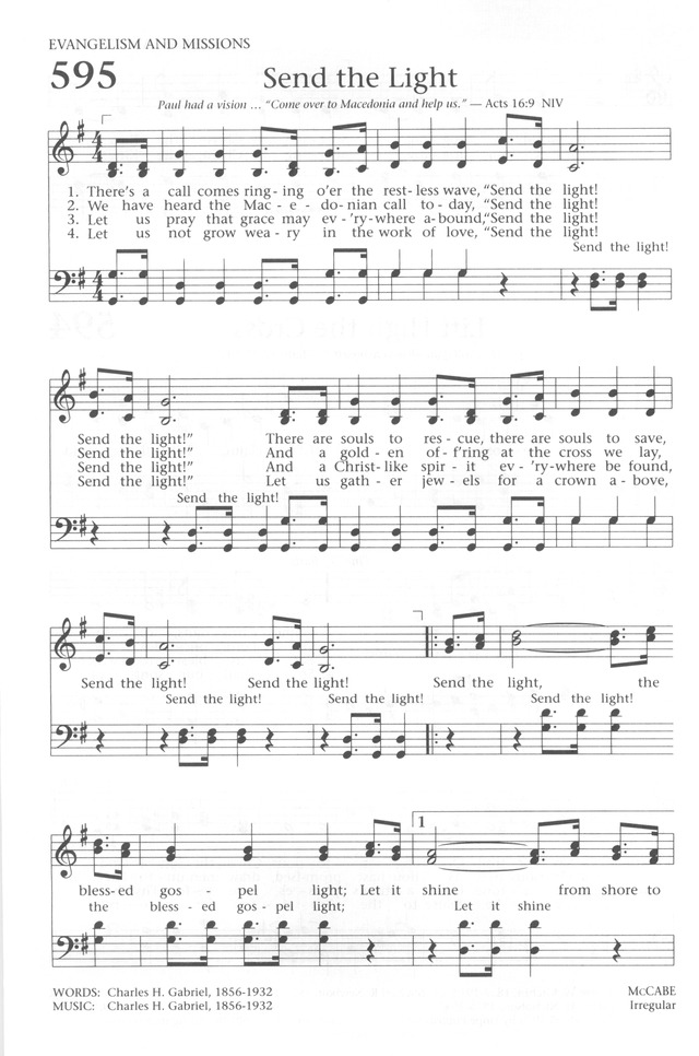 Baptist Hymnal 1991 page 532