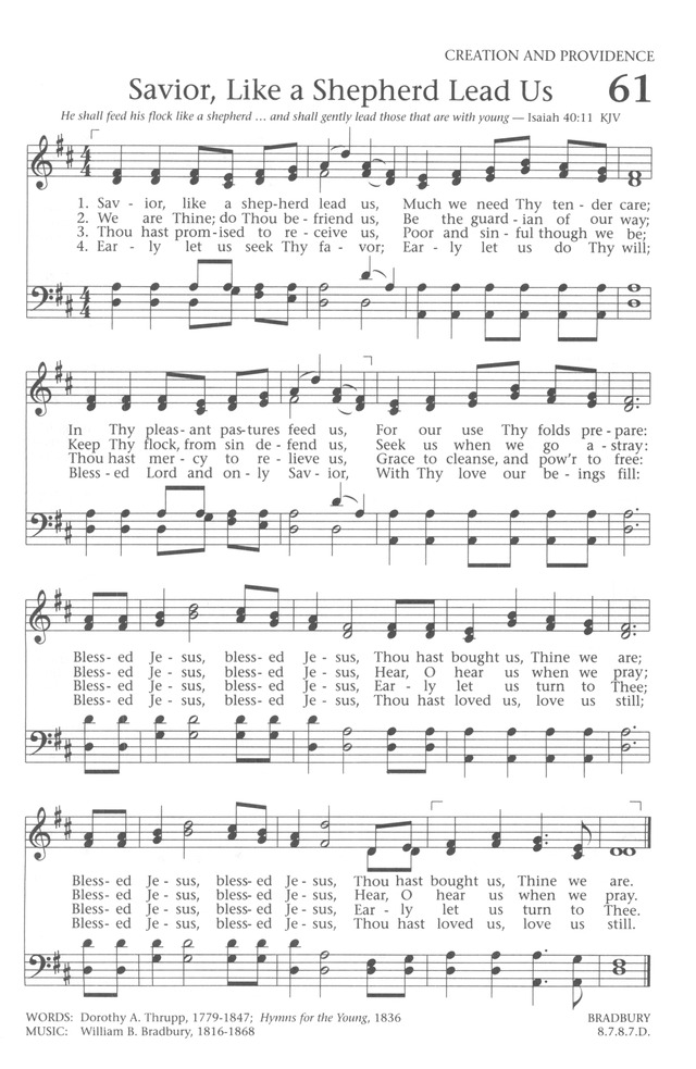 Baptist Hymnal 1991 page 55