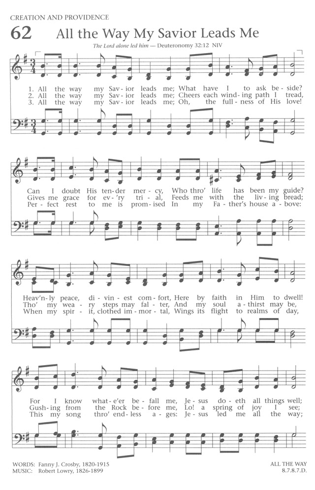 Baptist Hymnal 1991 page 56