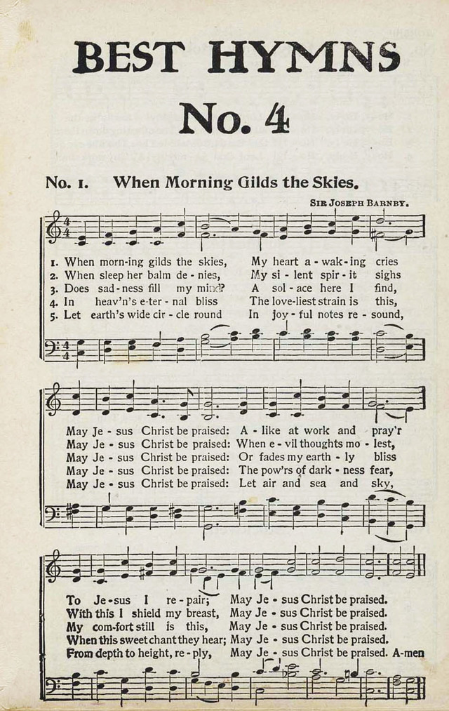 Best Hymns No. 4 page 1