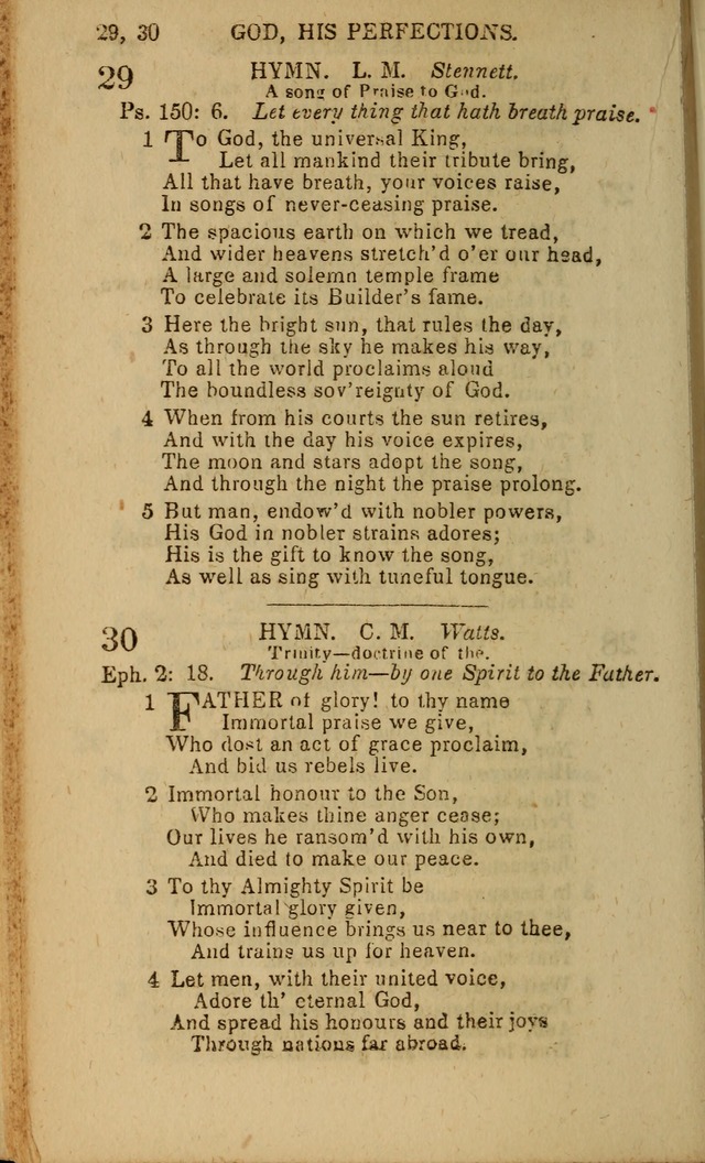 The Baptist Hymn Book: original and selected: in two parts page 18