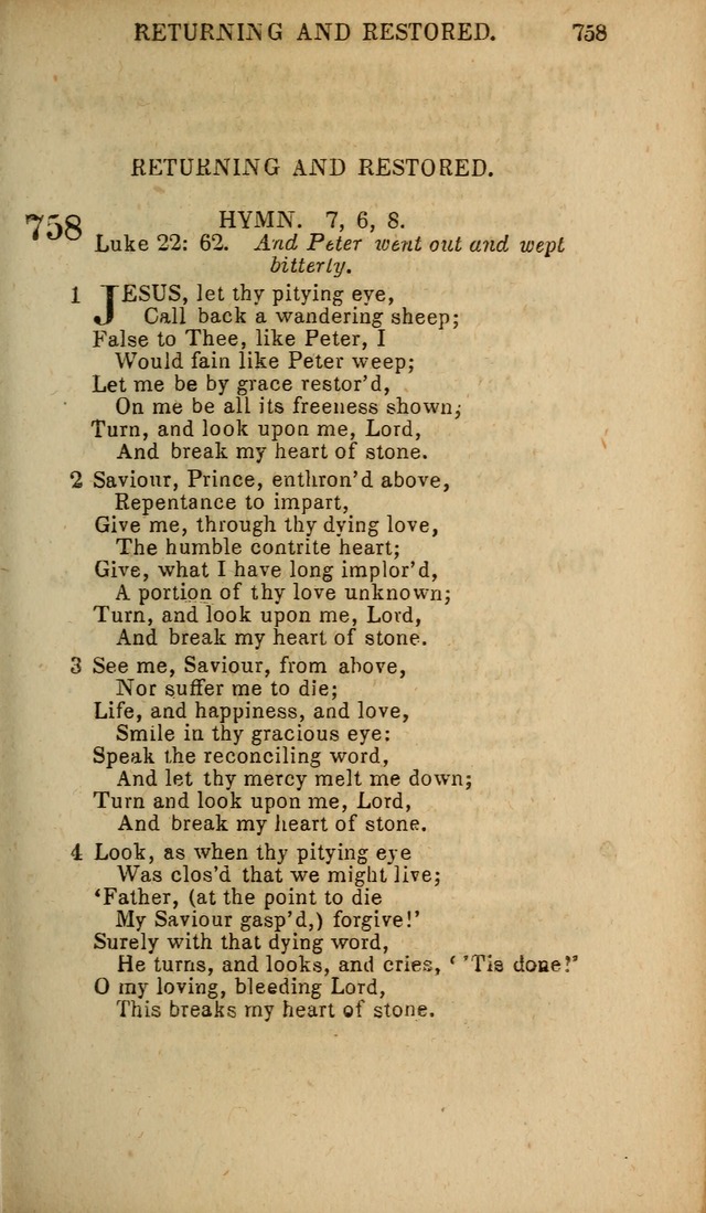 The Baptist Hymn Book: original and selected: in two parts page 443