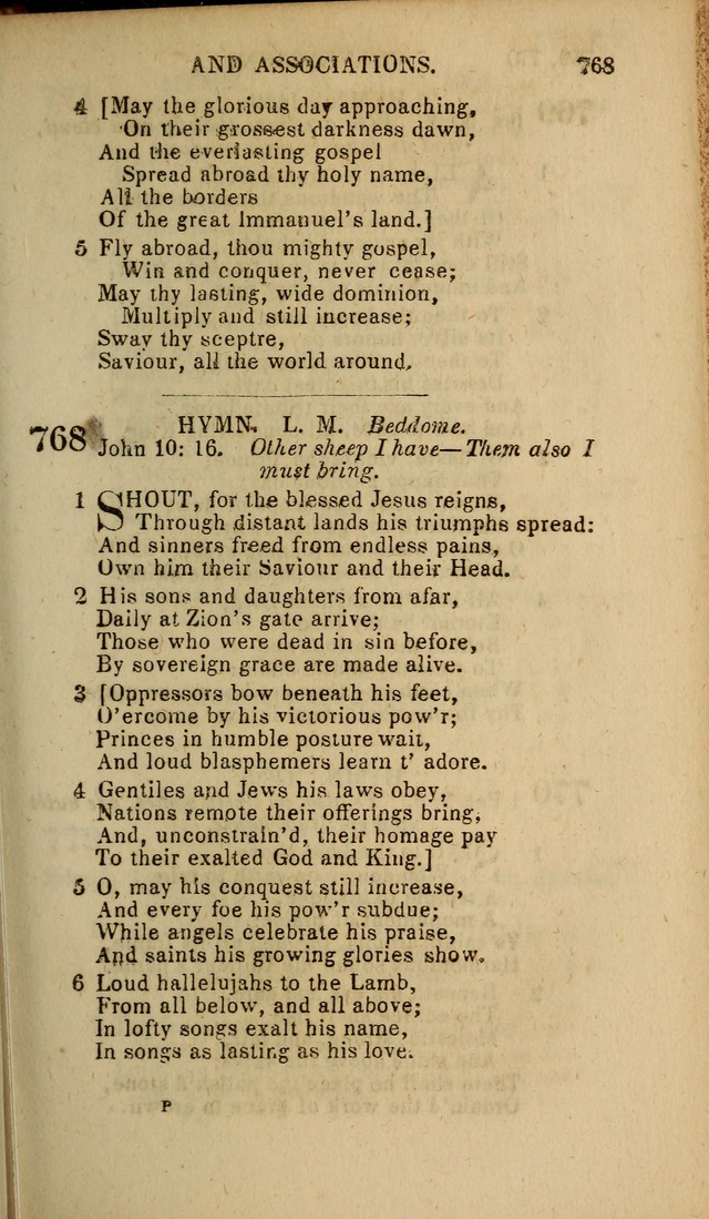 The Baptist Hymn Book: original and selected: in two parts page 449